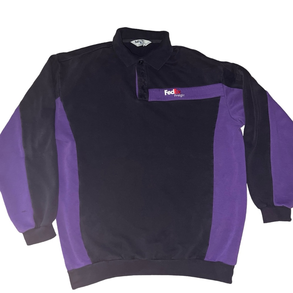 Fed Ex vintage sweaters Stan Herman quarter button 3 available
